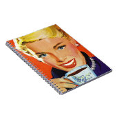 ノートヴィンテージデイプランナーオーガナイズコーヒーレディ ノートブック (右側)