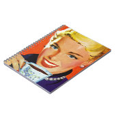 ノートヴィンテージデイプランナーオーガナイズコーヒーレディ ノートブック (左側)