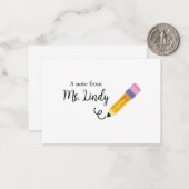 ノート元先生 ノートカード (正面/裏面インサイチュ)