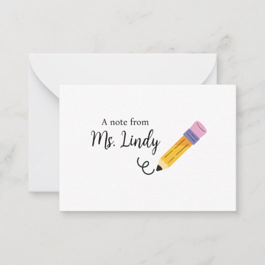 ノート元先生 ノートカード (正面)