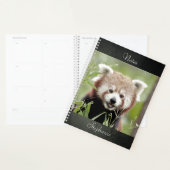 ノート写真赤いパンダ, animals 01.ノート プランナー手帳 (ディスプレー)