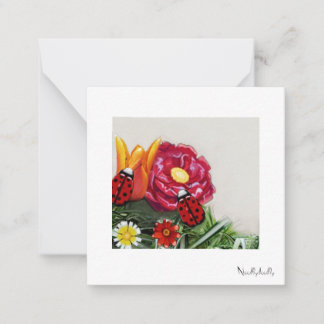 ノート図解入りの、写真付きのカード ノートカード