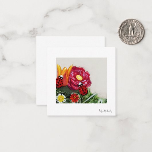 ノート図解入りの、写真付きのカード ノートカード (正面/裏面インサイチュ)