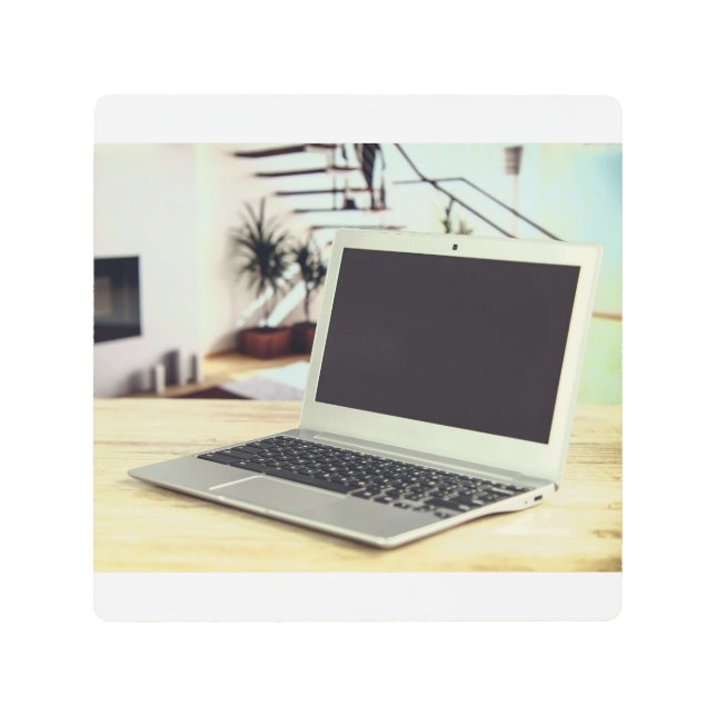 ノート型ホームオフィス メタルプリント (正面)