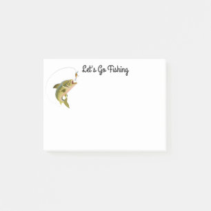 ノート後魚釣り ポストイット