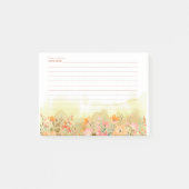 ノート恋しく思を貼ってごめんなさい ポストイット (正面)