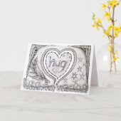 ノート空白のカード(オリジナルアート付き) カード (黄色い花)