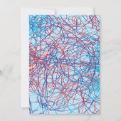 ノート紙に落書きこうもりバルミツワー招待状 招待状 (裏面)