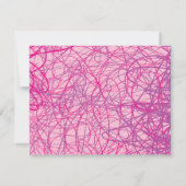 ノート紙に落書きこうもりバルミツワー返信カード 出欠カード (裏面)