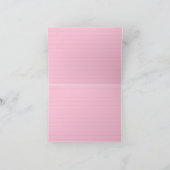 ノート紙の落書き折り畳みサンキューカード サンキューカード (内部)