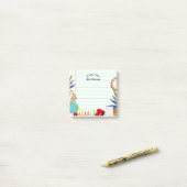 ノート紙学校給食テーマ ポストイット (デスク上)