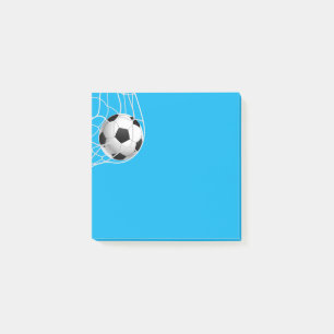 ノート記録後のサッカーボール ポストイット