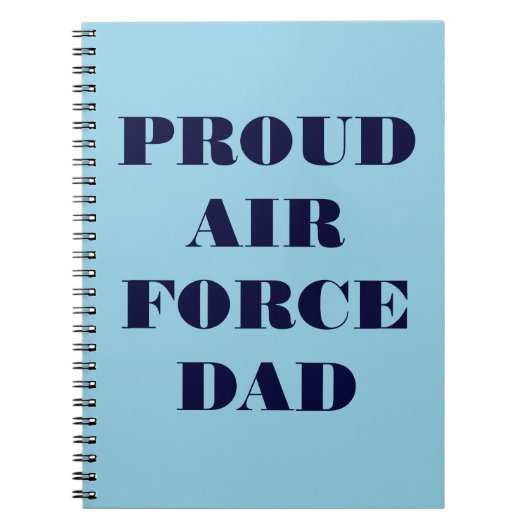 ノート誇りを持ったAIR FORCEパパ ノートブック (正面)