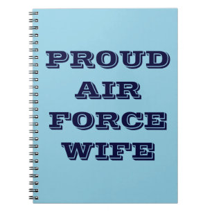 ノート誇りを持ったAIR FORCE妻 ノートブック