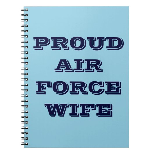 ノート誇りを持ったAIR FORCE妻 ノートブック (正面)