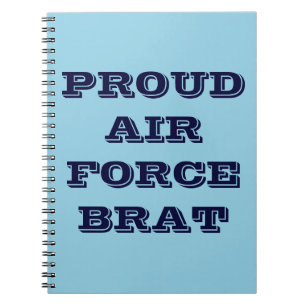 ノート誇りを持ったAIR FORCE BRAT ノートブック