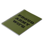 ノート誇りを持ったARMY WIFE ノートブック (左側)