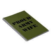 ノート誇りを持ったARMY WIFE ノートブック (右側)