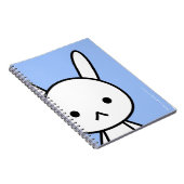 ノート-ウサギ- SkyBlue ノートブック (右側)