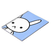 ノート-ウサギ- SkyBlue ノートブック (左側)
