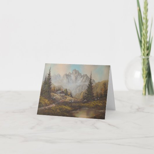 ノート・カード・アン・ヘ絵画イズのババリアン・ドリーム カード (正面)