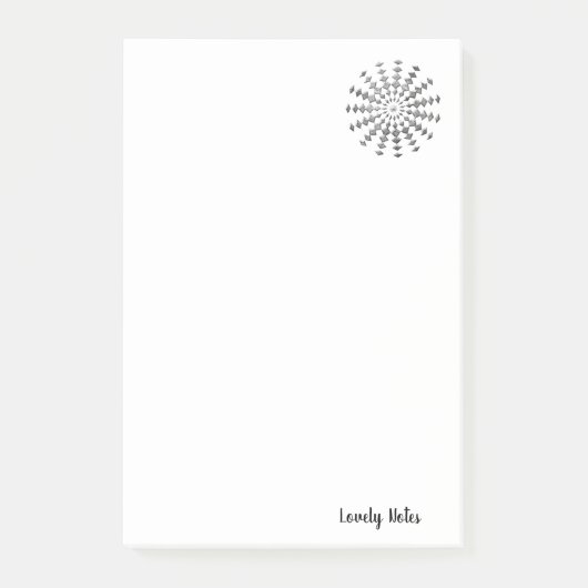 ノート ダイヤモンド ポストイット (正面)