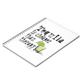 ノート、テキーラはセラピーのカクテルより安いです ノートブック (左側)