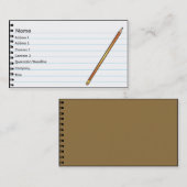 ノート-ビジネス 名刺 (正面/裏面)