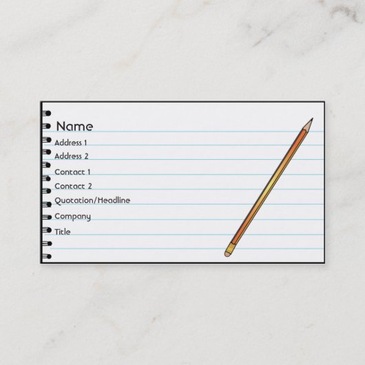ノート-ビジネス 名刺 (正面)