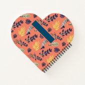 ノート＆ライティングパッド 葉っぱの模様 ノートブック (裏面)