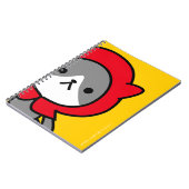 ノート-子猫-黄色 ノートブック (左側)