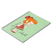 ノート「愛の甘いメロディ」 ノートブック (左側)