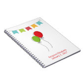 ノート，新しい親，バルーンベビーブックの記念ファイル ノートブック (右側)