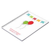 ノート，新しい親，バルーンベビーブックの記念ファイル ノートブック (左側)