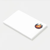 ノート – 炎のアートワーク ポストイット (アングル)