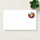 ノート – 炎のアートワーク ポストイット (オフィス)