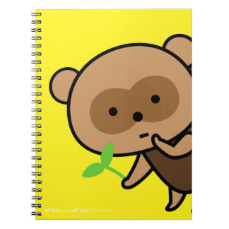 ノート-葉が付いているやかんTanuki ノートブック