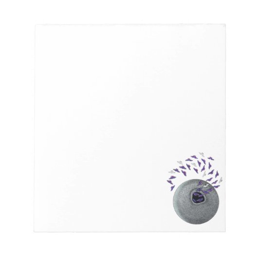 ノート – 蝶が石から現れるノート (正面)