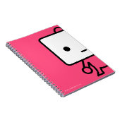 ノート-豆腐-ピンク ノートブック (右側)