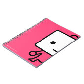 ノート-豆腐-ピンク ノートブック (左側)