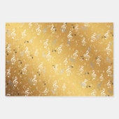 ノート,音楽,ミュージカル,メロディー,記号,サウンド,デザイン ラッピングペーパーシート (正面2)