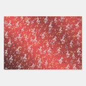 ノート,音楽,ミュージカル,メロディー,記号,サウンド,デザイン ラッピングペーパーシート (正面)