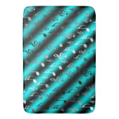 ノート,音楽,金属,楽譜,バンド,クレフ、 音符記号,ミント バスマット (正面縦)