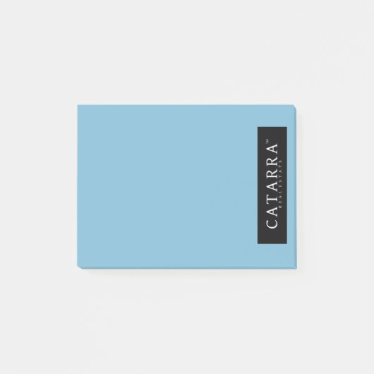 ノート-黒いロゴの権利 ポストイット (正面)