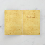 ノート- Etainのケルト人の女神ありがとう サンキューカード (内部)