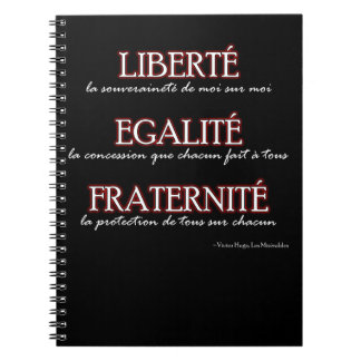 ノート: Liberté、Egalité、Fraternité ノートブック