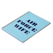 ノートAIR FORCE妻 ノートブック (左側)