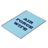 ノートAIR FORCE妻 ノートブック (左側)