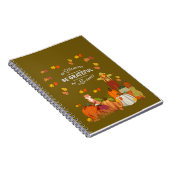 ノートBe感謝Beジャ賛美ーナル秋 ノートブック (右側)