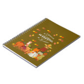 ノートBe感謝Beジャ賛美ーナル秋 ノートブック (左側)